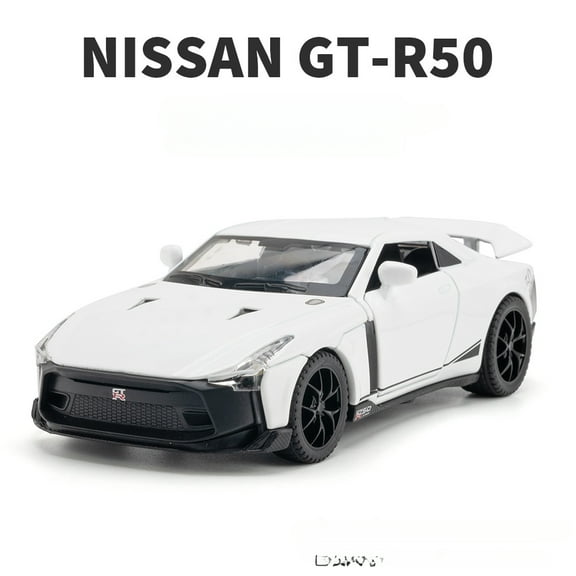 1:32 Nissan GT-R50 Model Car Toy Alloy Diecasts Metal Super Sport Cars With Sound Light Vehicle Toys for Boys Gifts Collection