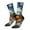 2 Black-2, variant on Dog Guitar Starry Night Pattern Sport Socks for Women and Men Crew Socks Sporty Calf Socks Casual Socks