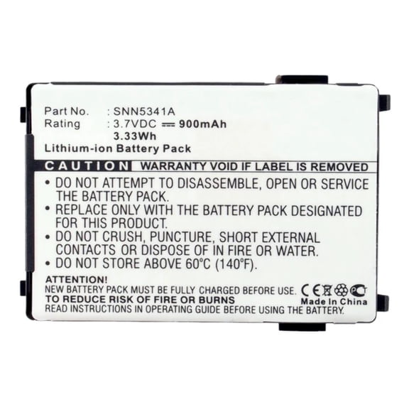 Batteries N Accessories BNA-WB-L3471 Cell Phone Battery - Li-Ion, 3.7V, 900 mAh, Ultra High Capacity Battery - Replacement for Motorola AANN4010A Battery