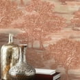 thumbnail image 3 of Tempaper Forest Toile Red Peel and Stick Wallpaper, 20.5" x 16.5', 3 of 6