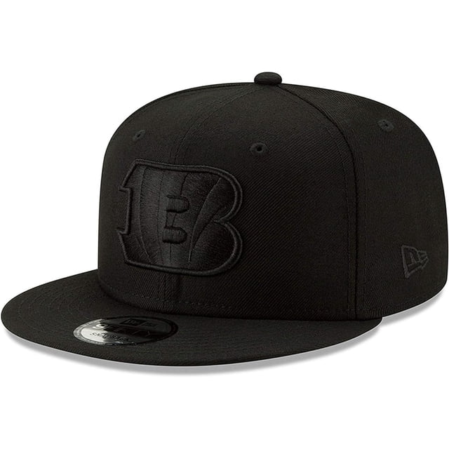 Gorra New Era NFL 9FIFTY Negro sobre Negro Snapback Cincinnati Bengals