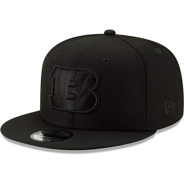 Gorra New Era NFL 9FIFTY Negro sobre Negro Snapback Cincinnati Bengals