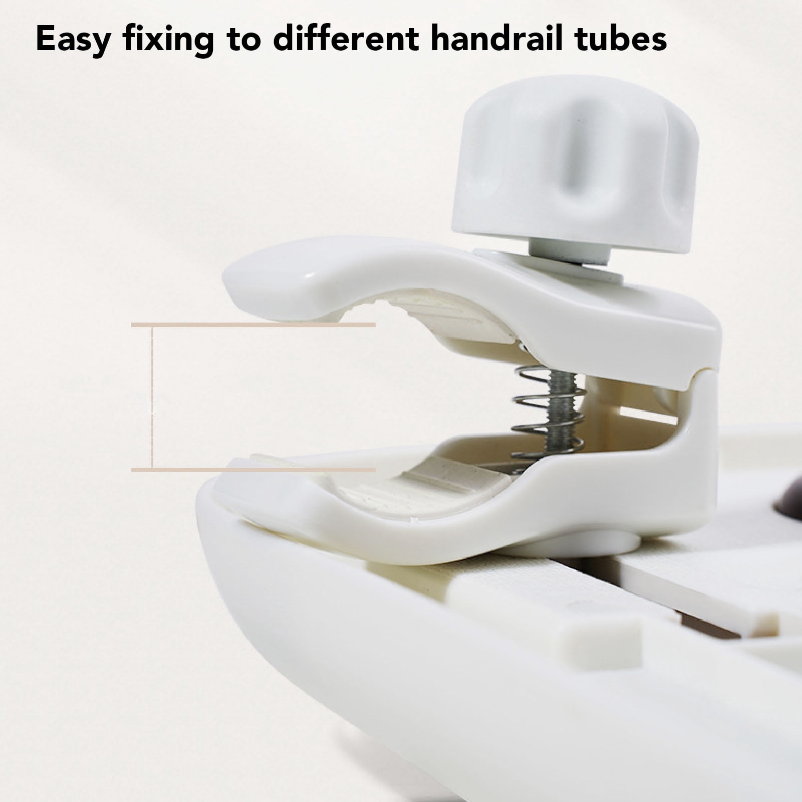 Nieyigj Universal Stroller Tray Detachable Enlarged Anti Slip Cup Holder White (16.9 in / 43 cm)