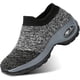 thumbnail image 1 of TANTOO Calzado de Caminata para Mujer sin Cordones y Zapatillas de Tenis para Mujer Ligeras cómodas de Malla plata 22.5 cm plata 22.5 cm Xishao ropa, 1 of 2