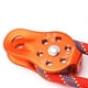 thumbnail image 5 of Alomejor Polea de aleaci?§?n de Aluminio de Alta Resistencia de un Solo Bloque de polea giratoria para la Escalada en Roca Rescate Levantamiento Enganche tendido(Orange) Ecomeon no, 5 of 6