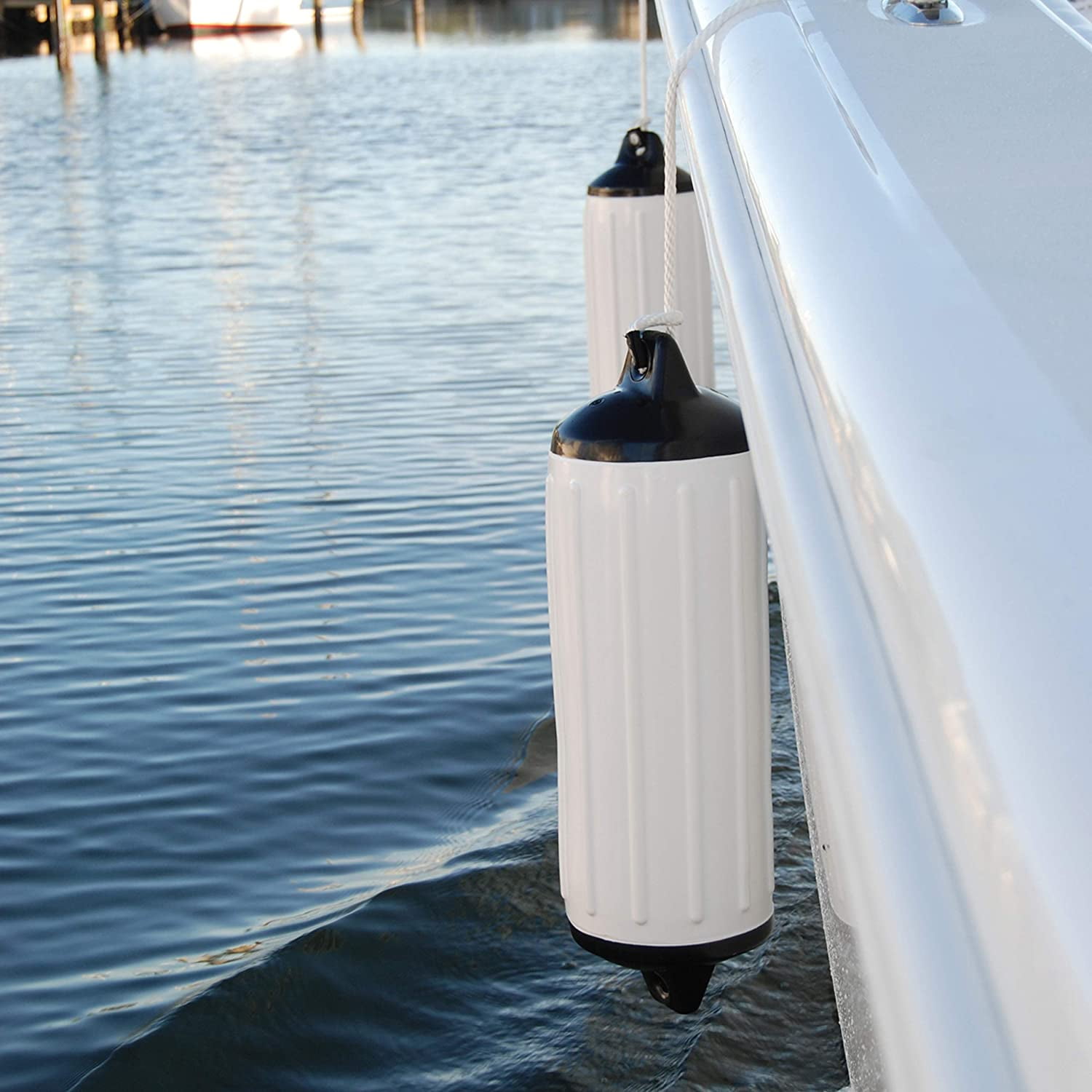 Taylor Made Products 950824 Super Gard Inflatable Vinyl Boat Fender White 8.5 x 26 inch Taylor Made Products 950824 Super Gard Inflatable Vinyl Boat Fender White 8.5 x 26 inch
