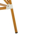 thumbnail image 5 of Safavieh California Aluminum, Wicker Outdoor Patio Bistro Table, White, 5 of 7