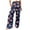 #067-Dark Blue, variant on TQWQT Women Linen Pants Elastic High Waist Wide Leg Palazzo Lounge Pants Casual Loose Beach Pants with Pockets