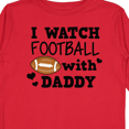 thumbnail image 4 of Inktastic I Watch Football with My Daddy Boys or Girls Long Sleeve Toddler T-Shirt, 4 of 5