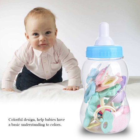 Walfront 14 Pcs Set Bebe Portable De Dentition Avec Hochet Musique Bell Animaux Jouets Educatifs Portable Bebe Anneau De Dentition Jouet De Dentition Educatif Walmart Canada