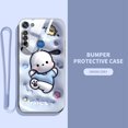 thumbnail image 2 of Funda Linda Motorola Moto G8 Plus/G8 Power Lite Play Dibujos Animados Pequeño Conejo Blanco Con Cuerda De Silicona De Lujo Galvanizada De Alta Calidad Agujero Fino Para Teléfono, 2 of 3