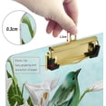 thumbnail image 3 of FMSHPON Green Hummingbird White Lily Flower Clipboard Hardboard Wood Nursing Clip Board and Pull for Standard A4 Letter 13x9 inches, 3 of 7