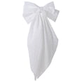 thumbnail image 2 of 2 Pack White Curtain Tiebacks, Romantic Bow Curtain Ties with Clips, Decorative Sheer Curtain Holdbacks, Boho Curtain Tie Backs for Bedroom Nursery Living Room Home Decor (White), 2 of 5