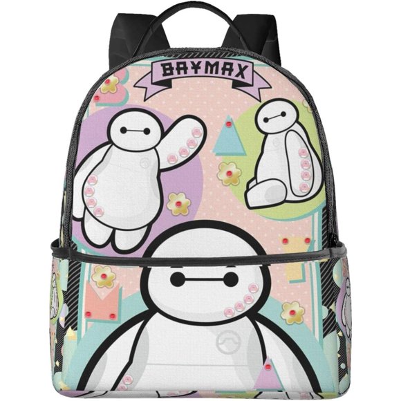 Unisex Baymax Cartoon Casual Backpack Laptop Business Travel Backpacks Schoolbag Bookbag Bags Rucksack Gifts Style-19