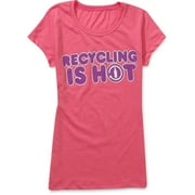 Coca Cola - Juniors' Drink 2 Wear Recycled-Polyester Recycling Is Hot Tee