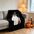 thumbnail image 5 of Halloween Blanket 39.4x27.6in Flannel Throw Halloween Patterned for Sofa Travel by OVFUIZ, 5 of 6