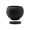 C-Black, variant on Ceramic Spherical Vase with Tray, Scandinavian Matte Desk Flower Pot for Living Room Dining Table, Handcrafted Textured Indoor Plant Container for Daisies Carnations