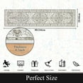 thumbnail image 4 of Findosom 2'x8' Vintage Boho Runner Rug Washable Non-slip Area Rug,Hallway Indoor Farmhouse Bedroom Kitchen Living Room Non Shedding Runner, Contemporary Low Plie Floor Carpet Doormat,Taupe, 4 of 9