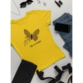 thumbnail image 3 of Butterflies W Leopard Print T-Shirt Women -Image by Shutterstock, Female 3X-Large, 3 of 4