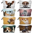 thumbnail image 2 of Bolsa de maquillaje de gran capacidad para mujer, neceser personalizable con estampado de perro, estuche de lápices para estudiantes qiuyongming unisex, 2 of 2