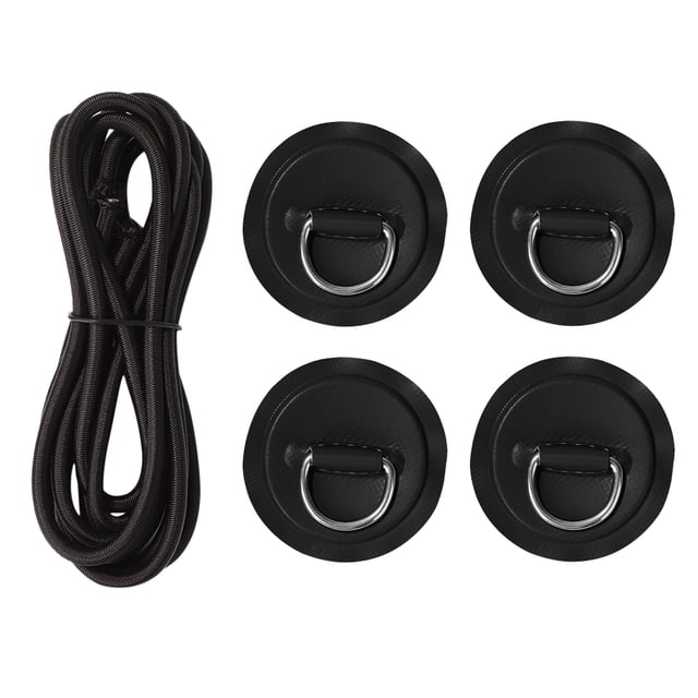 Almohadilla para anillo en D Almohadilla de anillo en D de acero inoxidable parche de PVC de 2 5 m cuerda elástica elástica Kit de hebilla fija para tabla de surf tabla de Paddle FLhrweasw Nuevo