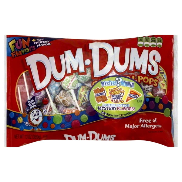 Dum Dums, Fun + Mystery Flavors Original Pops, 13 Oz, 52 Ct Walmart