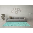 thumbnail image 3 of Ahgly Company Indoor Square Abstract Light Blue Contemporary Area Rugs, 8' Square, 3 of 4