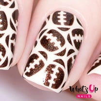 Whats Up Nails - American Football Vinyl Stencils Nail Art Design