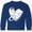 Royal Bue, variant on Inktastic Lung Cancer Awareness White Ribbon Around Heart Long Sleeve Youth T-Shirt