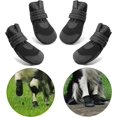 thumbnail image 1 of Botas protectoras, 4 piezas de zapatos para perros, suela suave antideslizante para perros pequeños y medianos (4#), 1 of 5