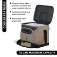 thumbnail image 2 of Igloo Trek 18 Can Capacity Softside Cooler with Hard Liner, Sandstone Tan, 2 of 27