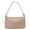 Beige, variant on Suede Retro Shoulder Bag Solid Color Simple Underarm Bag Zipper Closure Stylish Armpit Bag Travel Date Shopping Handbag (Beige)