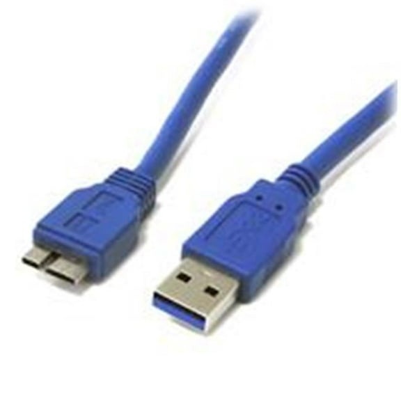 3 ft. SuperSpeed USB 3.0 Cable A to Micro B - Blue - 3 ft.