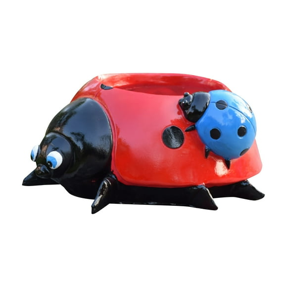 witspace Garden Sketches Animal Ladybugs Flower Pot Garden Decoration Garden P𝗅𝖺𝗇𝗍𝖾𝗋𝗌 for Outdoor or Indoor Garden Flower Planter Aloe Cactus Succulent Daisy Pots