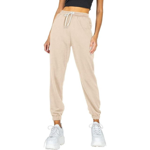 GHSDFBB Pantalon de Jogging Athlétique Taille Haute pour Femmes