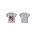 thumbnail image 2 of BemeyourBBs Toddler Baby Boy Girl 4th of July T Shirts Outfit Patriot Independent Day Clothes American Flag Truck Printed Crew Neck Short Sleeve Summer T Shirt Pullover Tee Tops, 2 of 9