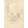 thumbnail image 3 of Spencer Frederick Gore 18x24 Black Modern Framed Museum Art Print Titled - Cave of the Golden Calf; Design for a Decorative Doorway, Primitive People (1912), 3 of 5