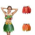 thumbnail image 4 of Sonducket vestido de Hula de flores de hojas hawaianas disfraz de playa 60 CM/23 pulgadas, 4 of 6