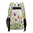 thumbnail image 3 of PVC Transparent Backpacks Clear Backpack for Travel and Outings Colorful Watercolor Wildflowers, 3 of 7