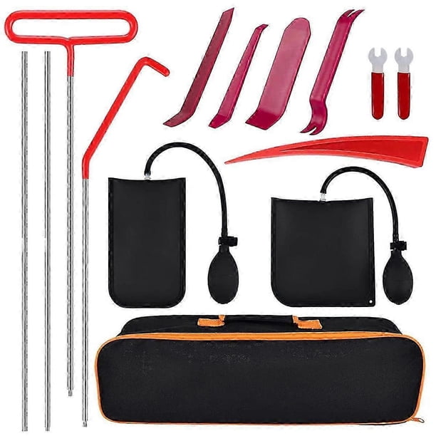 14 Pcs Car Door Open Unlock Tool Kit Lock Out Emergency Wedges Air Pump Universal Emergency Kit for Vehicles