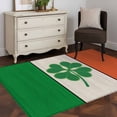 thumbnail image 3 of Area Rugs 2.7'x5', St. Patrick's Day Carpet for Living Room Bedroom Dining Room, Irish Green Shamrock Flag Wood Grain Throw Kitchen Rugs Non Slip Washable Rectangle Indoor Outdoor Rugs, 3 of 8