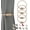 Jute, variant on BEL AVENIR Magnetic Curtain Tieback 4 Pack Polyester Weave Rope Gold
