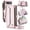 Pink, variant on for Google Pixel 10 Pro Phone Case, Women Men Multi-Function Wallet Case with Stand RFID Blocking Featuring Magnetic Closure Zipper Includes Shoulder Strap Wrist Strap,Hotpink