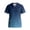 Dark Blue, variant on Medical Scrub Tops for Women - Soft Stretch V-Neck Funny Gradient Printed Top Scrubs with Pockets