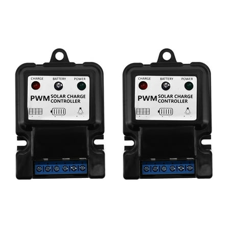 

2Pc New Useful Durable 6V 12V 10A Auto Solar Panel Charge Controller Battery Charger Regulator Hot