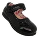 thumbnail image 2 of Zapato casual de charol negro para niñas - 7001 +1, 2 of 2