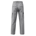 thumbnail image 4 of WERYOUNG Boys Girls Cargo Pants Elastic Drawstring Waist Straight Leg Trousers Kids Loose Fit Back To School Pants 15-16 Years, 4 of 6