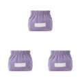 thumbnail image 1 of Organizador elástico de pana para corbatas de pelo, bolsa de maquillaje de viaje bonita para mujer, color morado, 1 of 4