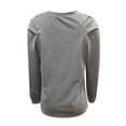 thumbnail image 5 of Siilsaa Plus Size Sweatshirts for Women Crewneck Casual Tunic Tops Loose Long Sleeve Shirts Grey,S, 5 of 5