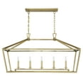 thumbnail image 2 of Savoy House 1-324-5-322 Townsend 5 Light Linear Chandelier in a Warm Brass Finish (44" W x 23.5" H), 2 of 5